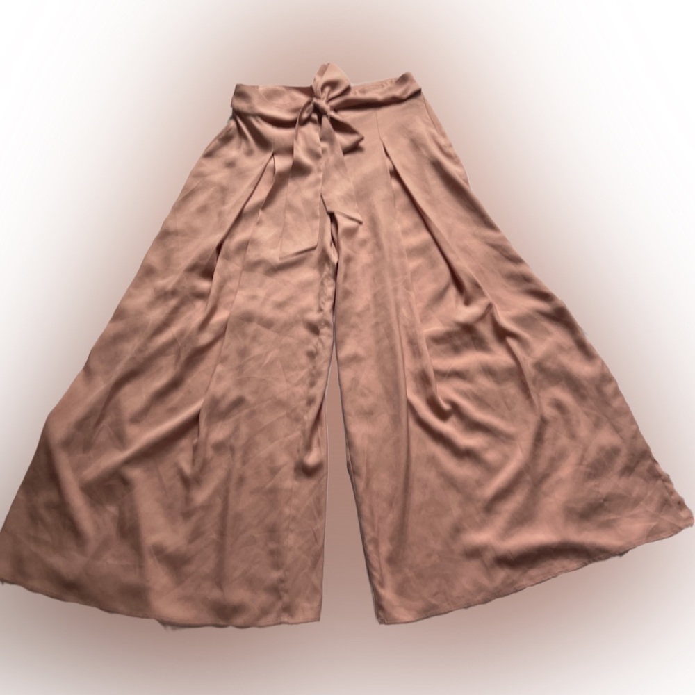 Jealous Tomato palazzo pants in blush